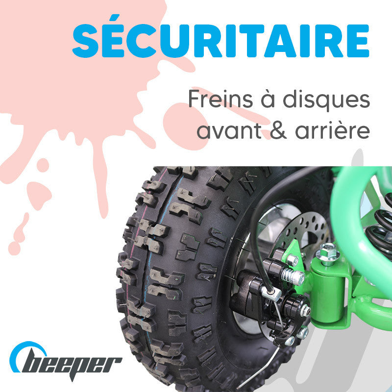 MINIQuad • Quad électrique enfant • 1 kW max • 36 V • 12 Ah