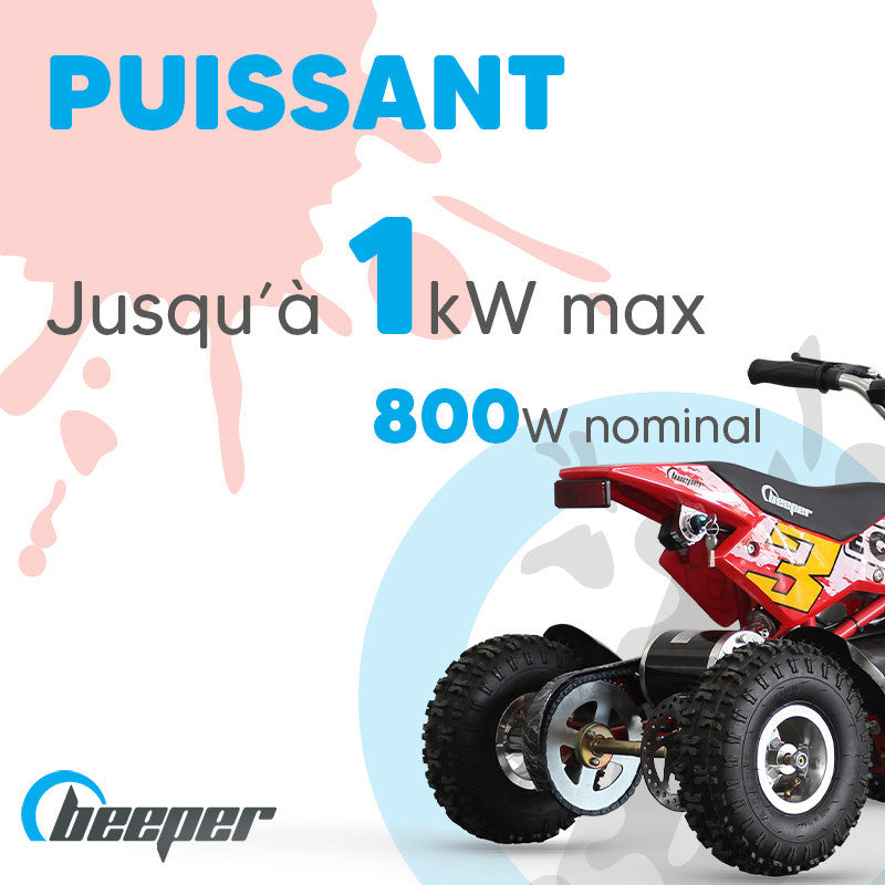 MINIQuad • Quad électrique enfant • 1 kW max • 36 V • 12 Ah