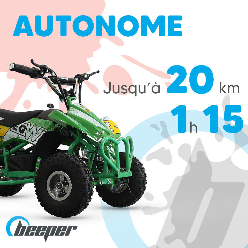 MINIQuad • Quad électrique enfant • 1 kW max • 36 V • 12 Ah