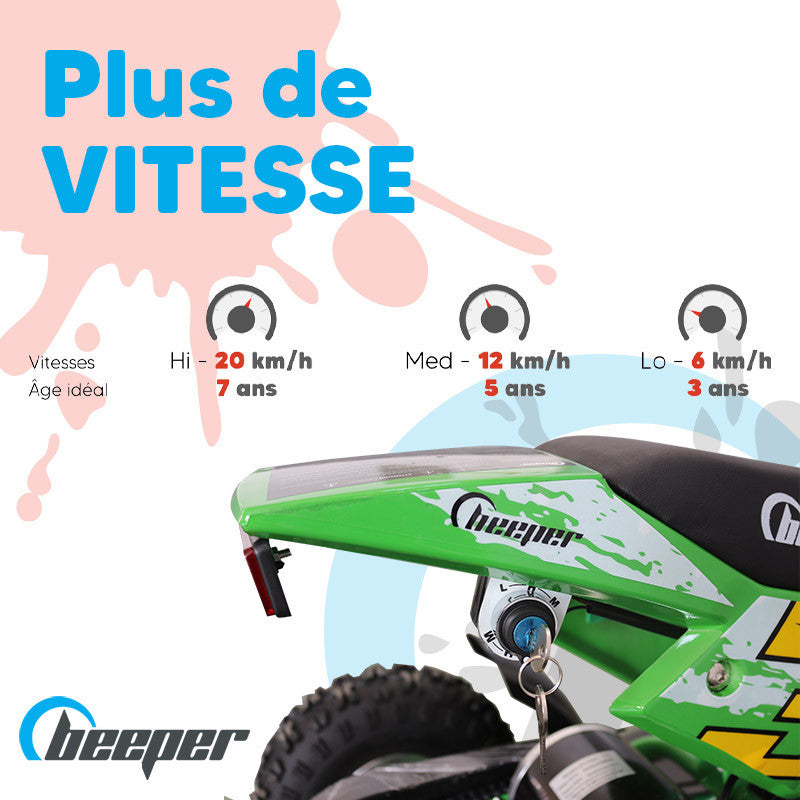 MINIQuad • Quad électrique enfant • 1 kW max • 36 V • 12 Ah