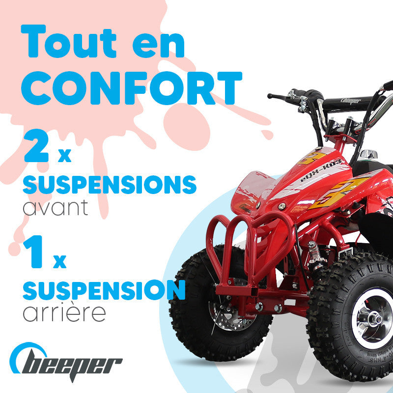 MINIQuad • Quad électrique enfant • 1 kW max • 36 V • 12 Ah