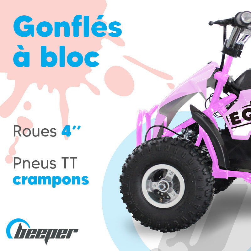 MINIQuad • Quad électrique enfant • 1 kW max • 36 V • 12 Ah
