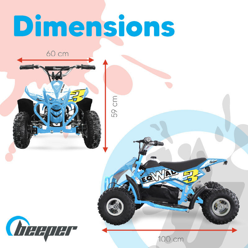 MINIQuad • Quad électrique enfant • 1 kW max • 36 V • 12 Ah