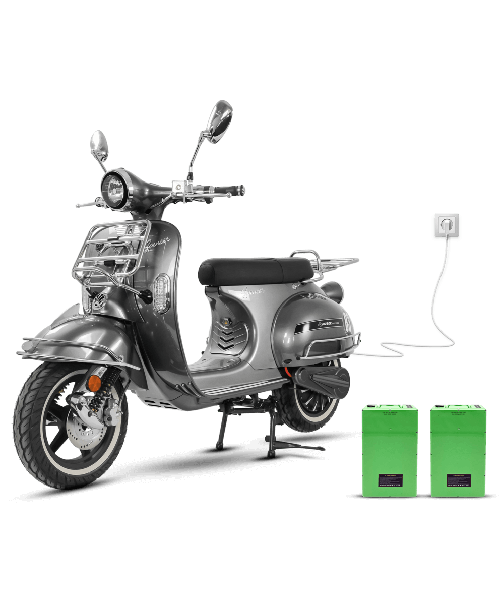Scooter électrique Spencer 4,5kW - 2,88 kWh (equivalence 125 cc)